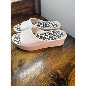Lemon Jelly White‎ Platform Sandals Size 39 (8.5)